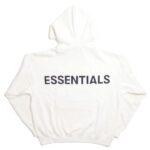 Fear of God Essentials 3M Logo Pullover Hoodie White