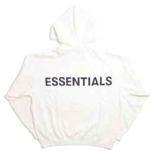 Fear of God Essentials 3M Logo Pullover Hoodie White