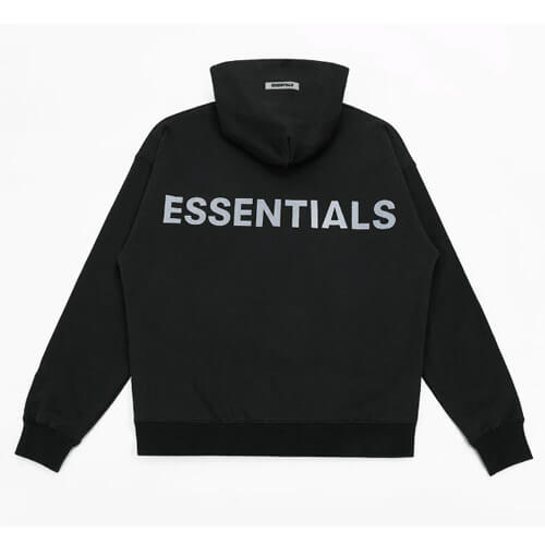 Essentials Oversized Pullover Hoodie Black